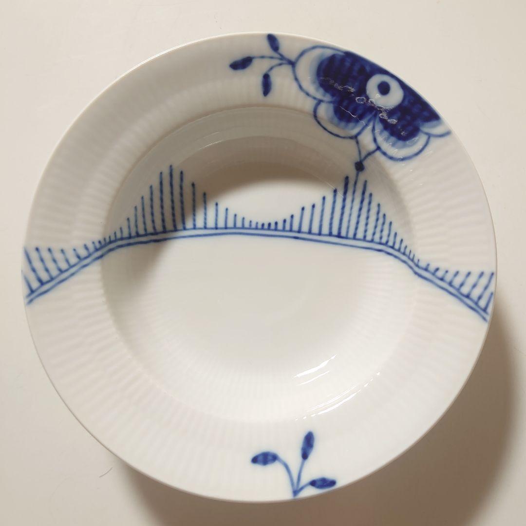 【12/23まで】ロイヤルコペンハーゲン ブルーフルーテッドメガ　深皿セット