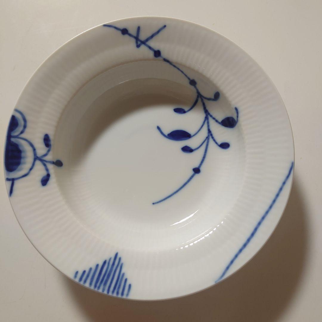 【12/23まで】ロイヤルコペンハーゲン ブルーフルーテッドメガ　深皿セット