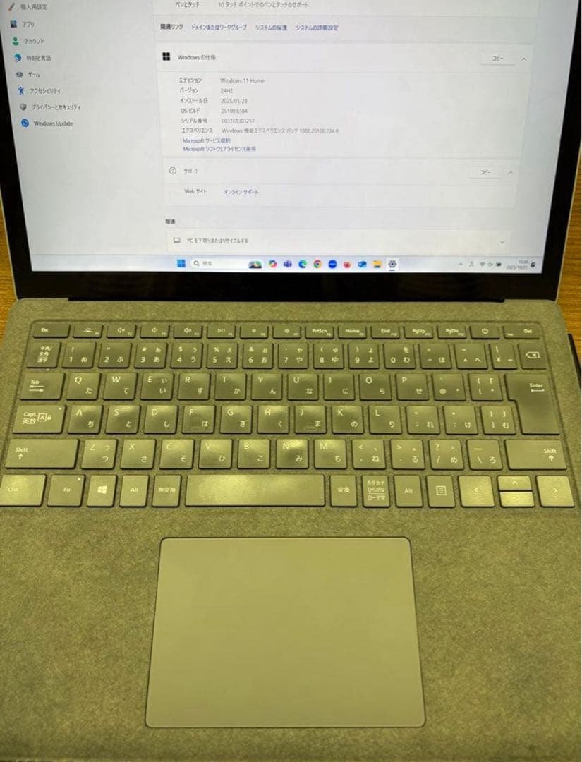 Windowsノート本体 Surface Laptop3 Core i5 8G Windows11