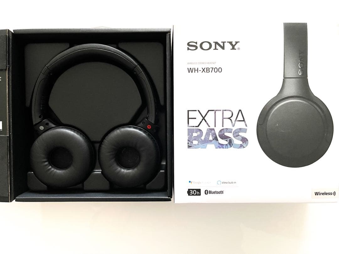 30時間の長時間バッテリー搭載、迫力の重低音のSONYワイヤレスヘッドホン