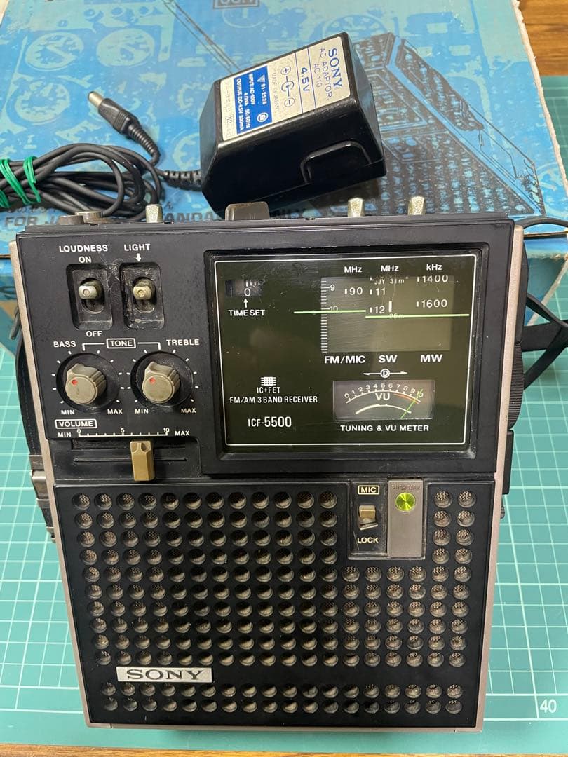 [ヴィンテージ] SONYスカイセンサー5500 外箱・ACアダプター付属