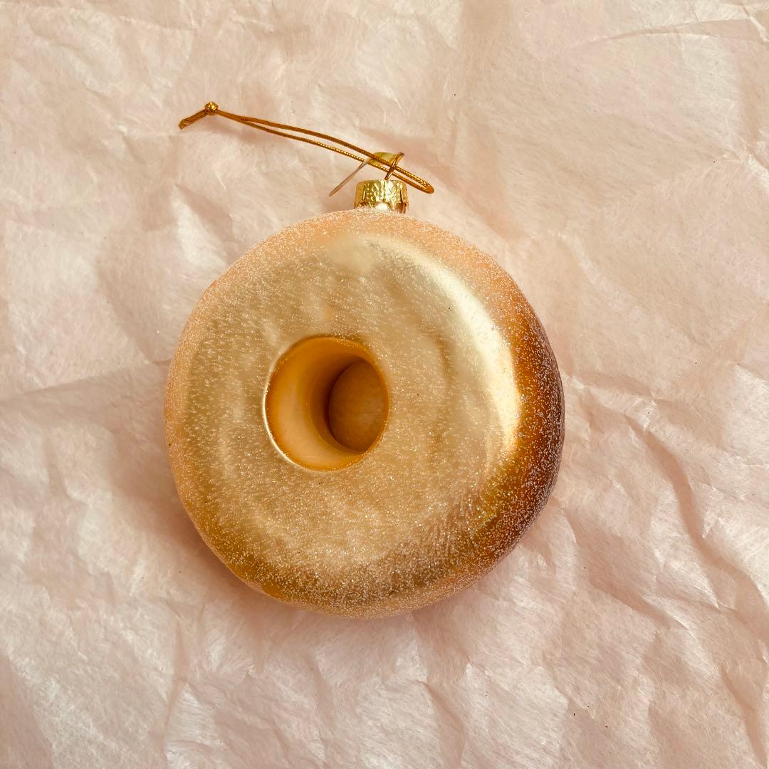 新品未使用 ファッショナブル ドーナツ オーナメント ホワイト