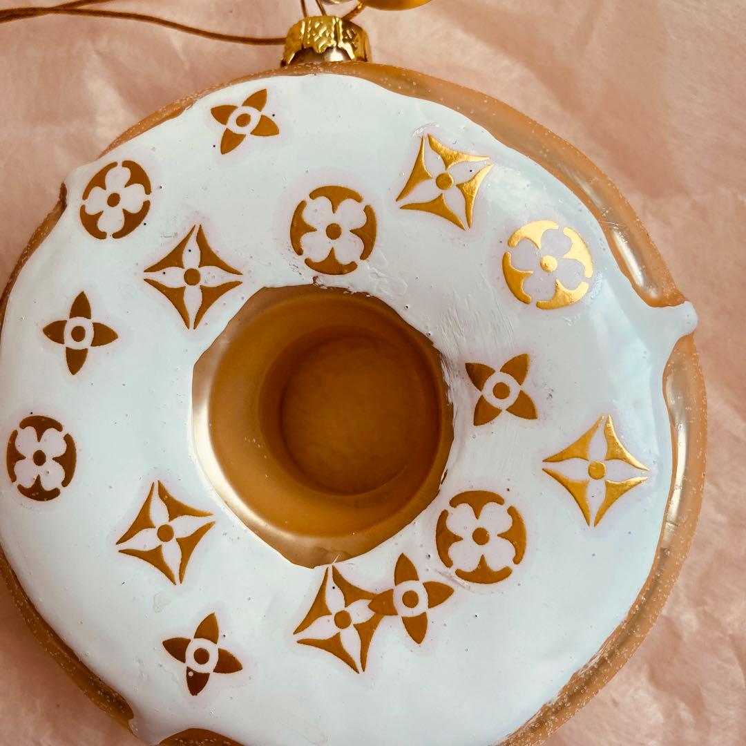 新品未使用 ファッショナブル ドーナツ オーナメント ホワイト