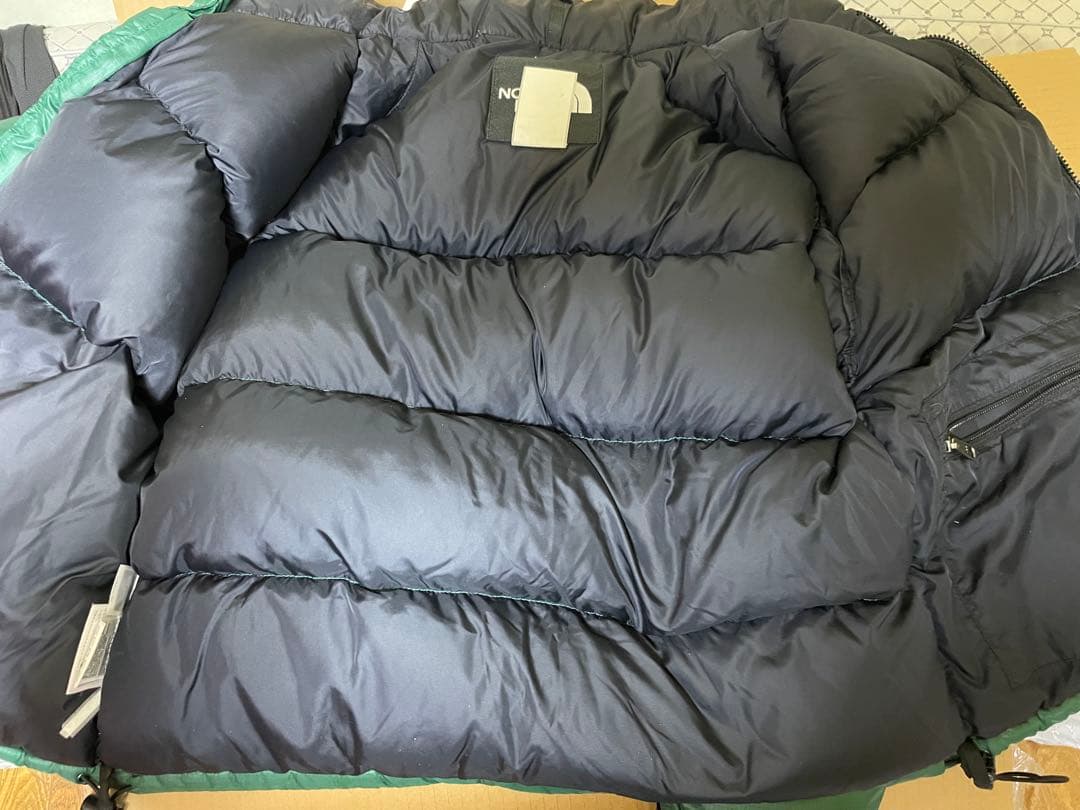 THE NORTH FACE ダウンジャケット　グリーン　ブラック