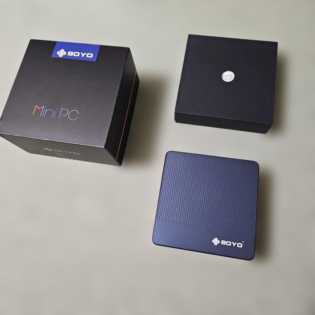 SOYO Mini PC ダークブルー キューブ型 512gb