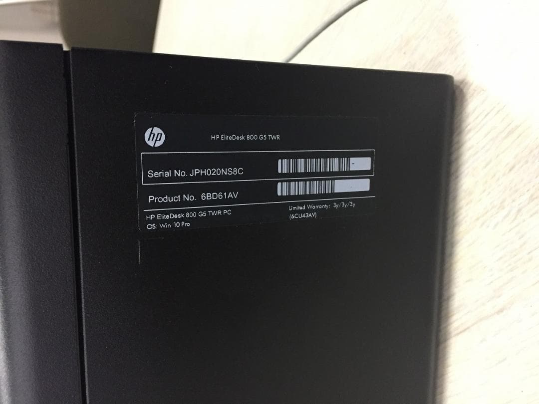 ミニPC HP800G5/i7 9/16G/512G+1T/w11/office/WIFI