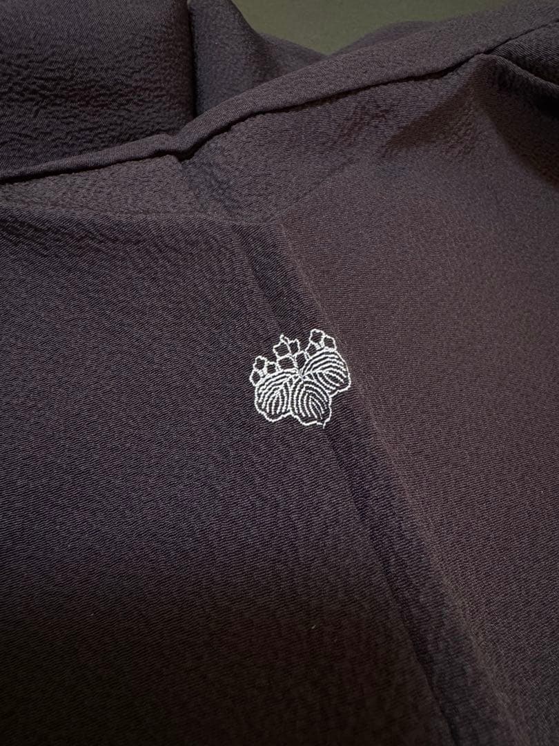 【銘品新品】京都老舗銘店「ゑり善」深紫色 日本刺繍手刺繍「瓢箪 観世水文様」