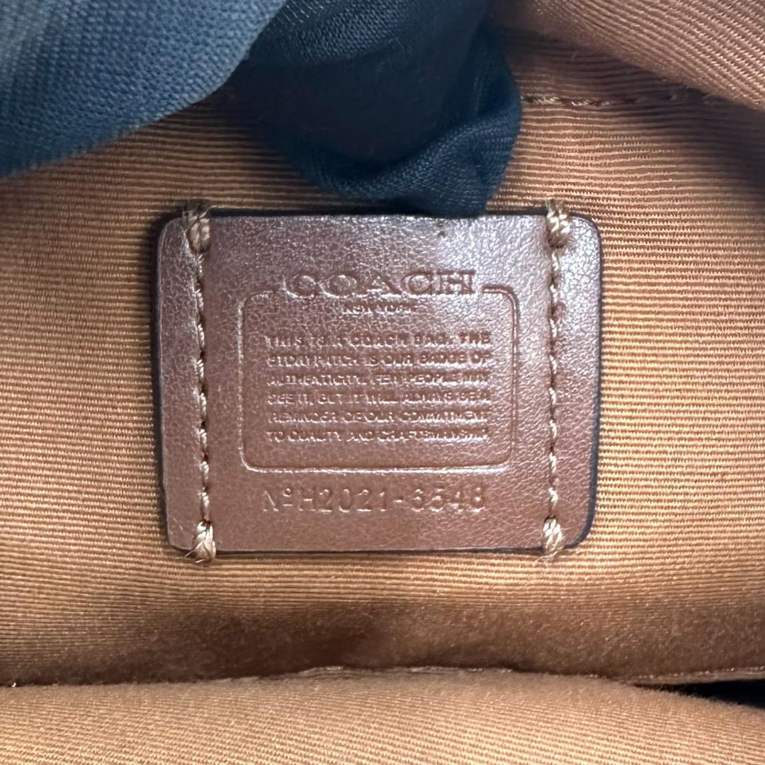 COACH コーチ シグネチャー ボディバッグ ウエストポーチ ゴールド金具