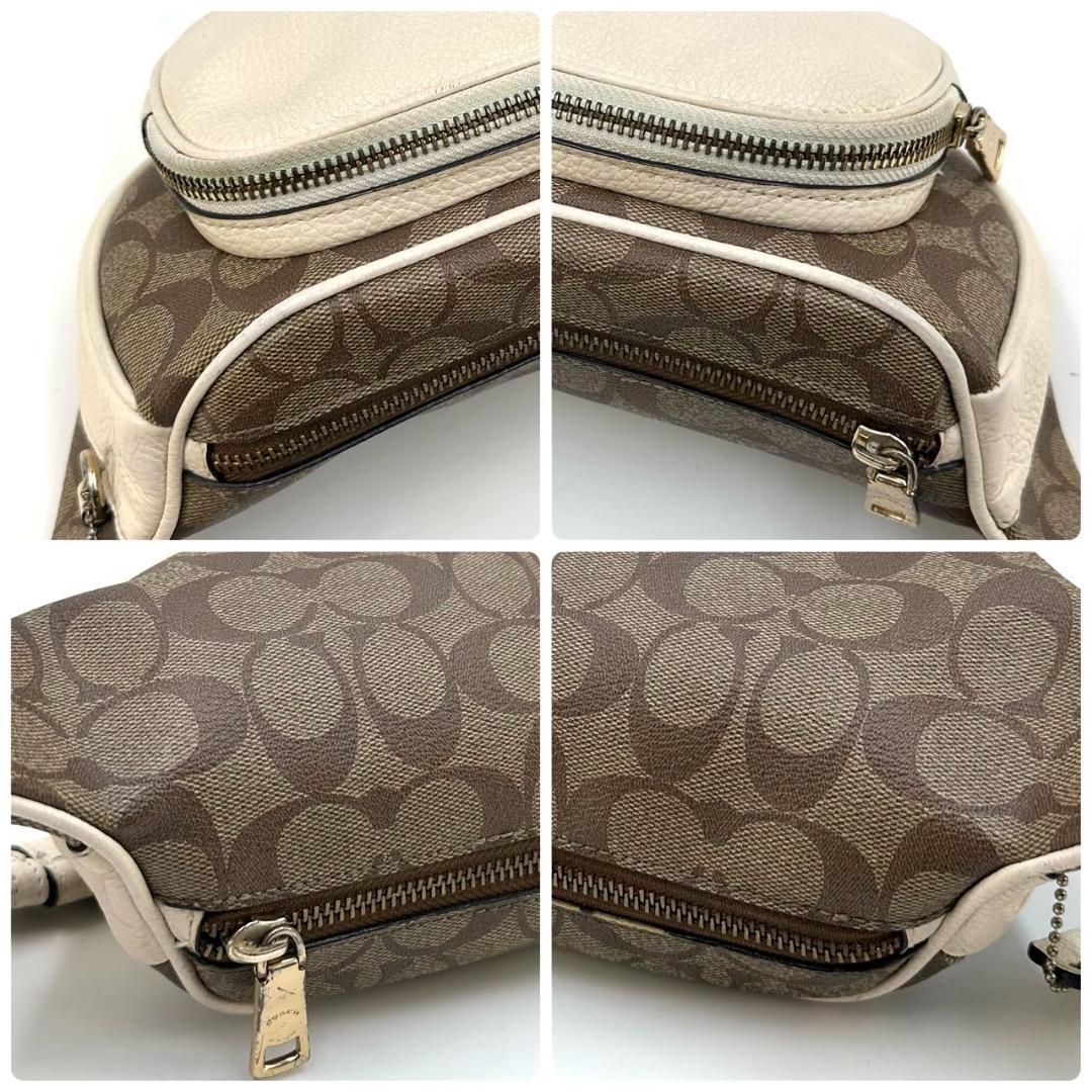 COACH コーチ シグネチャー ボディバッグ ウエストポーチ ゴールド金具