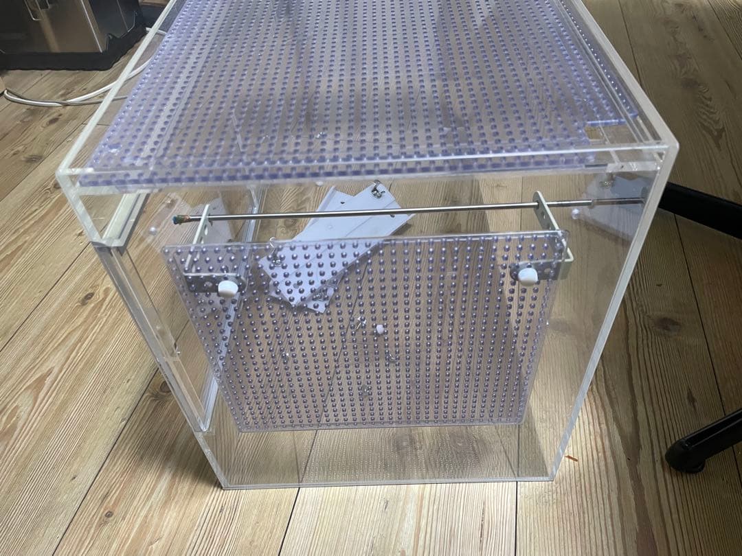 特注　アクリル製飼育ケージ 中型 透明