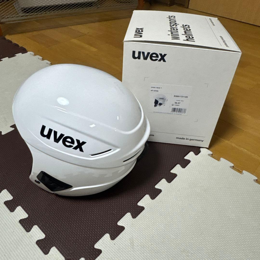 uvex ヘルメット ホワイト 収納袋付き 56-57