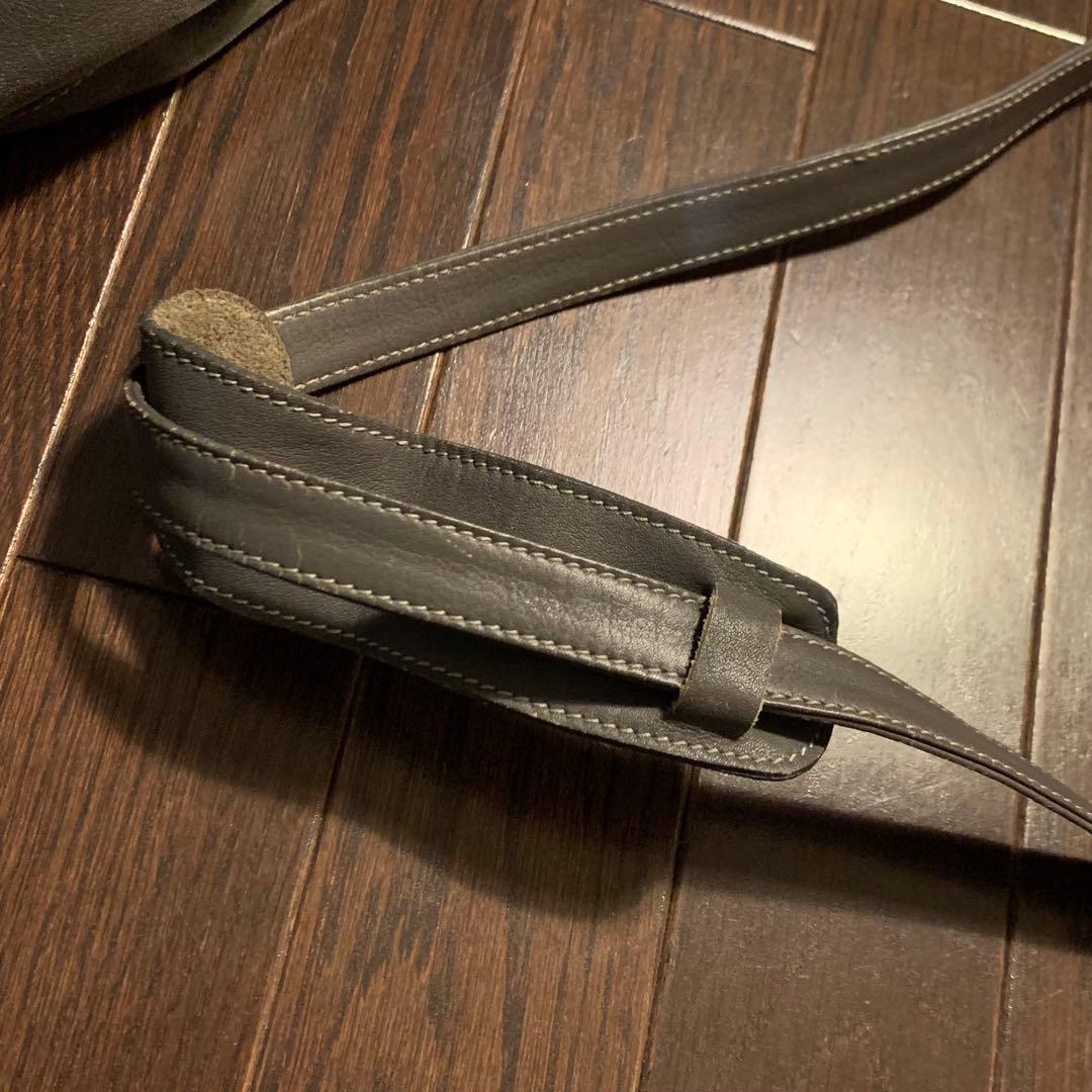 LOEWE ロエベ　レザー　ショルダー　ボストンバッグ　グレー　革