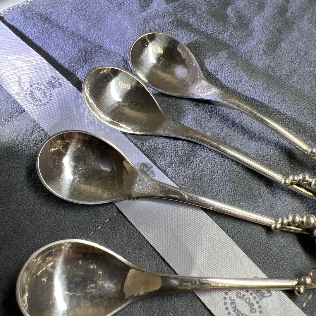 ジョージジェンセン　激レア　ブロッサムsterling925ティースプーン6本