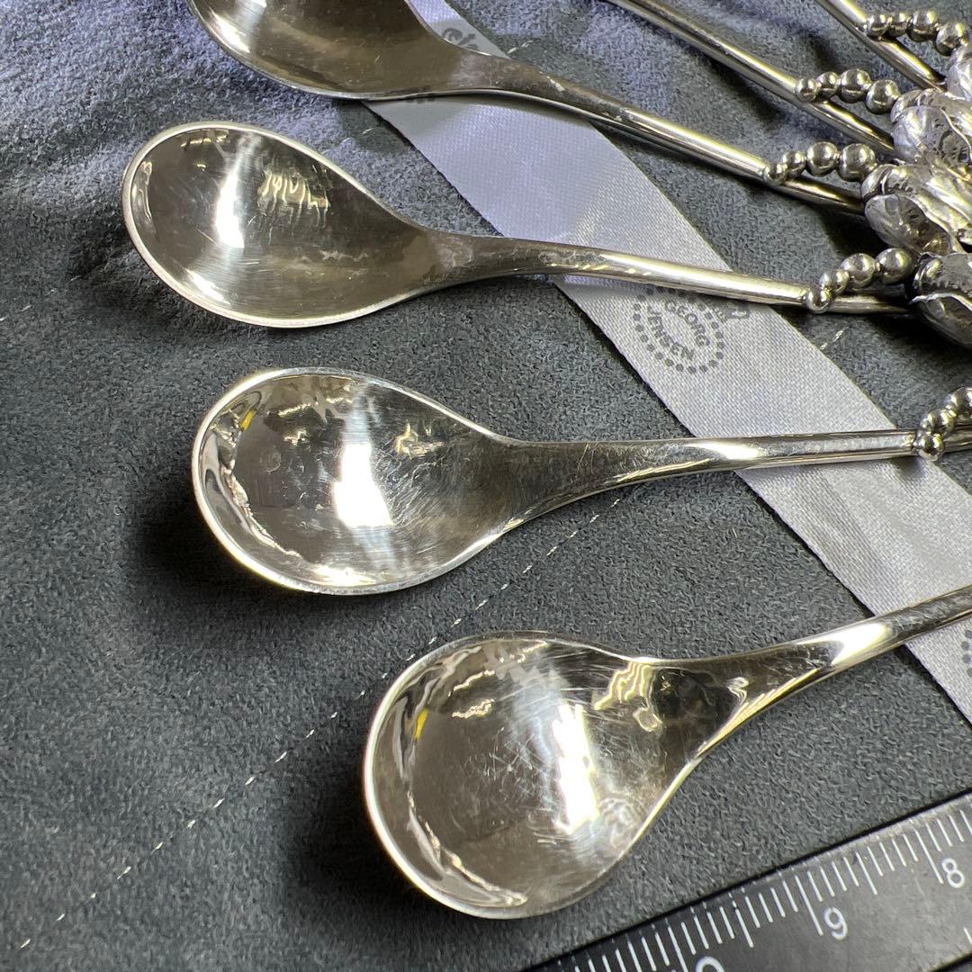 ジョージジェンセン　激レア　ブロッサムsterling925ティースプーン6本