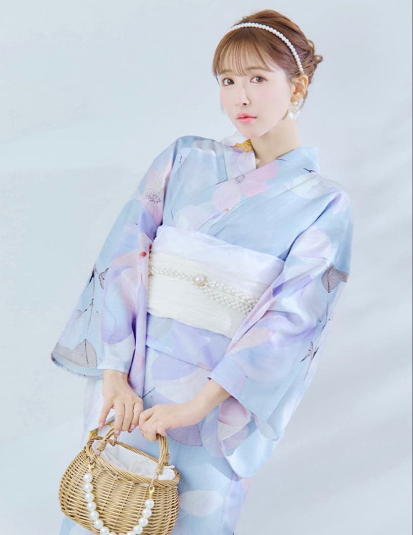 シャーベットフラワー牡丹浴衣　三上悠亜コラボ　3点セット