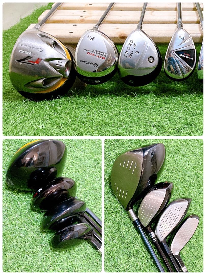 M1.テーラーメイド　初心者オススメ　ゴルフクラブ　メンズセット　右利き　14本