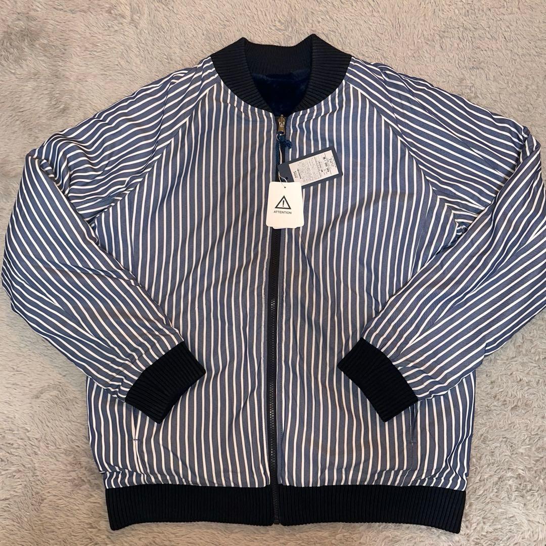 muta★リバーシブルファーMA-1ブルゾン★ネイビー★2way