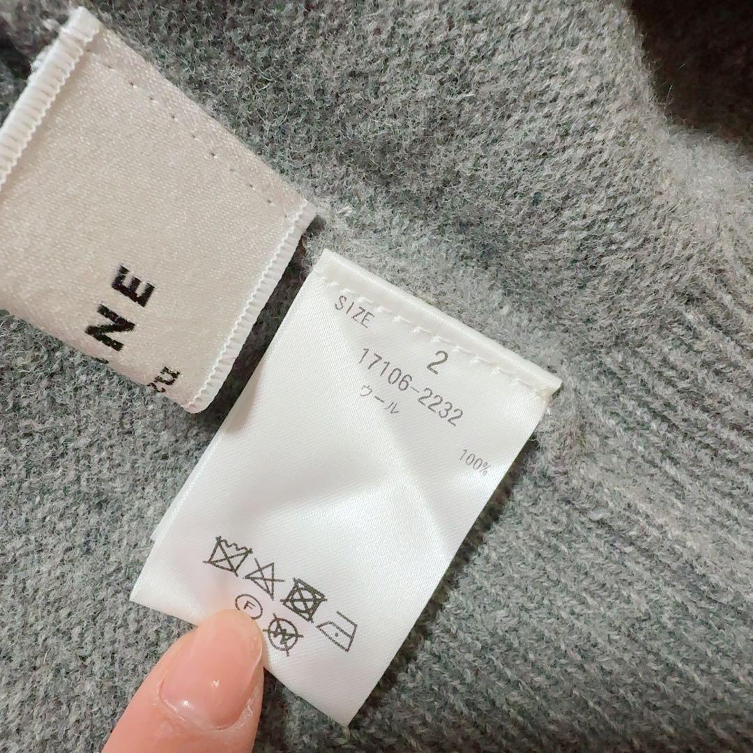 CLANE×広瀬すず FACE CENTER SLIT KNIT TOPS