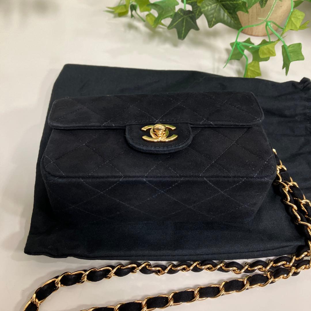 激レア品 CHANEL ミニマトラッセ スエード ブラック 5番台 美品