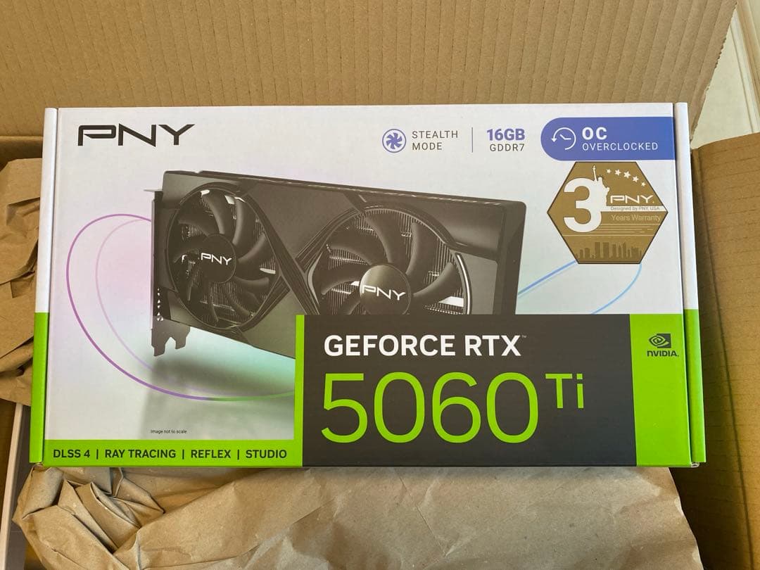 納品書有 PNY GeForce RTX 5060 Ti 16GB OC