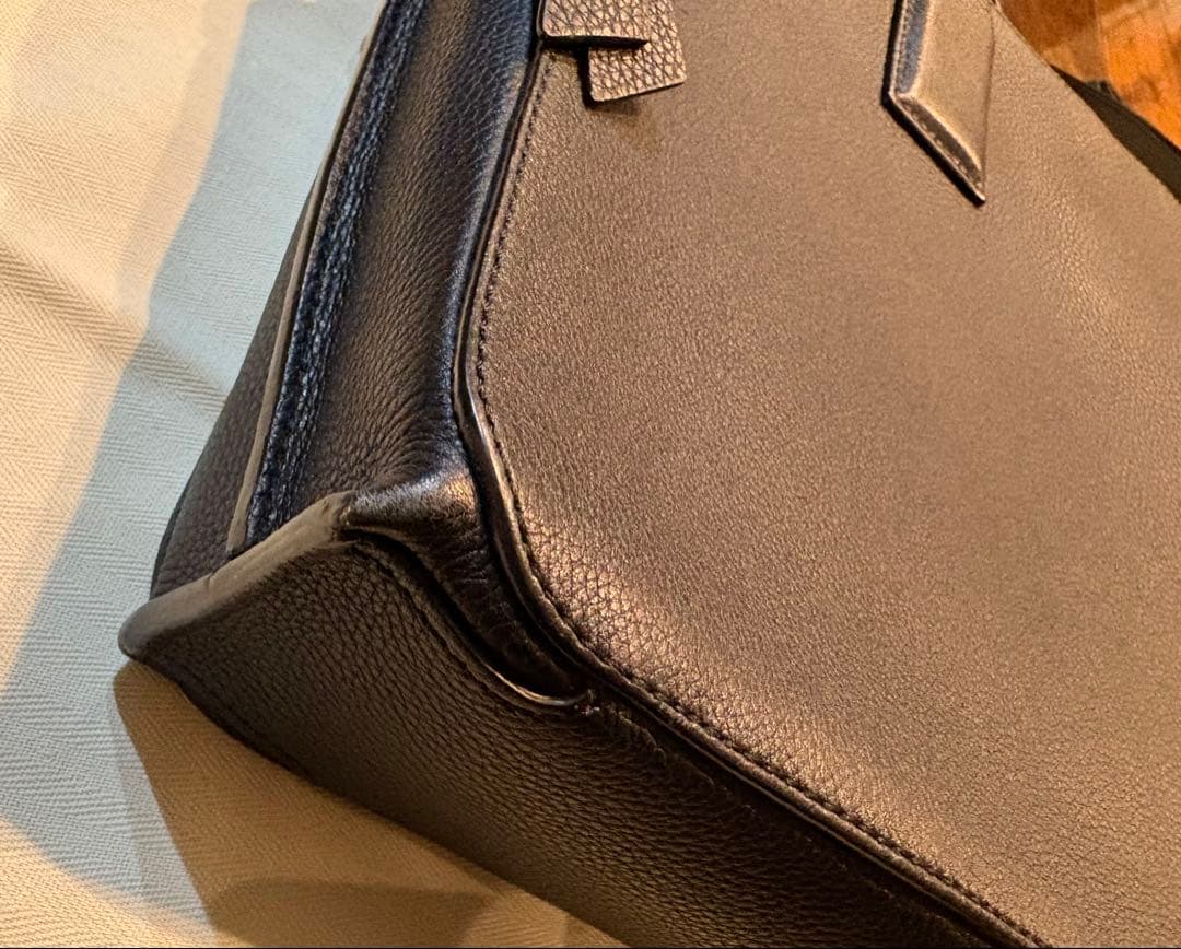 美品　ロエベLOEWEゴヤシンブリーフケース黒 レザー ビジネスバッグ