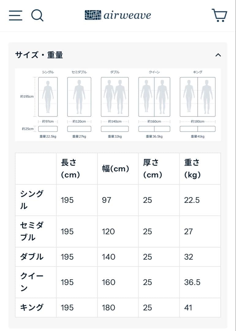 【ポグバ】エアウィーヴ S04 ダブル＋ベッドフレーム・シーツ一式