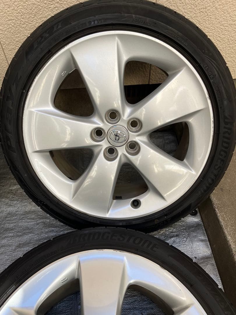 30後期 プリウス純正ホイル ブリヂストン PLAYS PXⅡ215/45R17