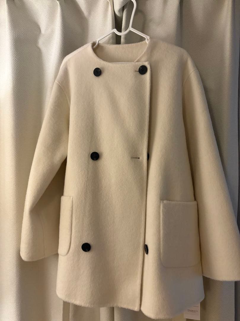 basement online ノーカラー2WAYリバーミドルコート