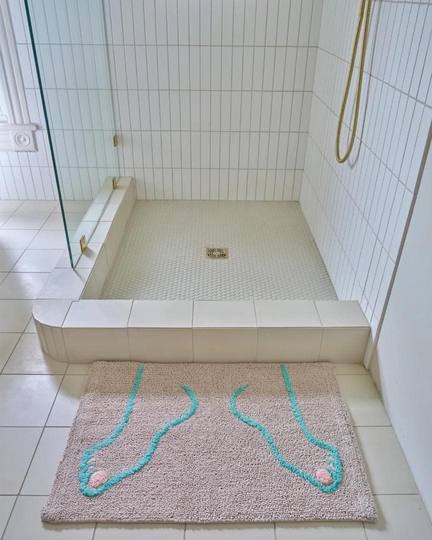 COLD PICNIC バスマット Footsie グレー