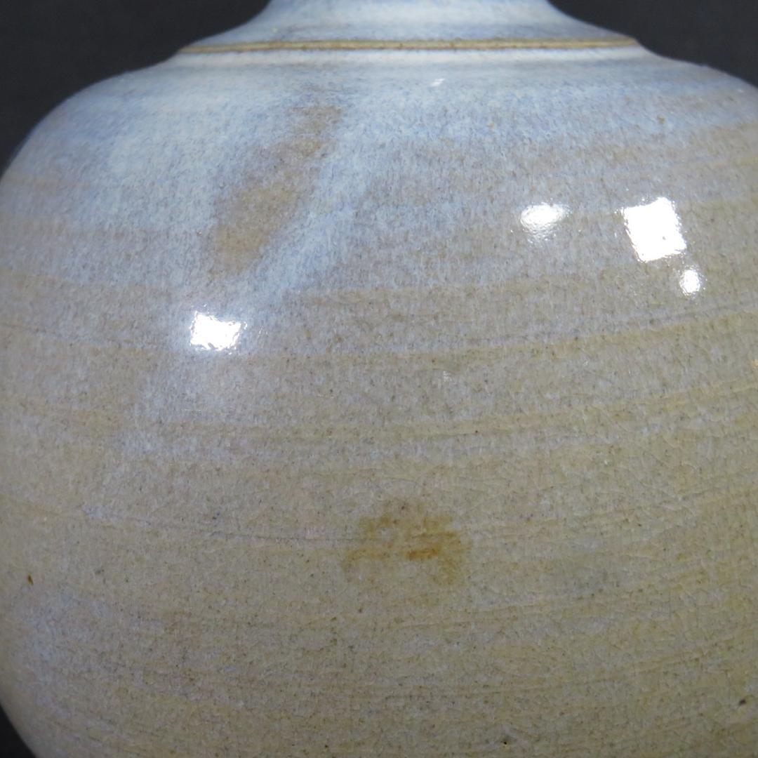 隅田川 壺 徳利 花器 一輪挿し 民藝 飾り壺 時代物 窯傷 美品