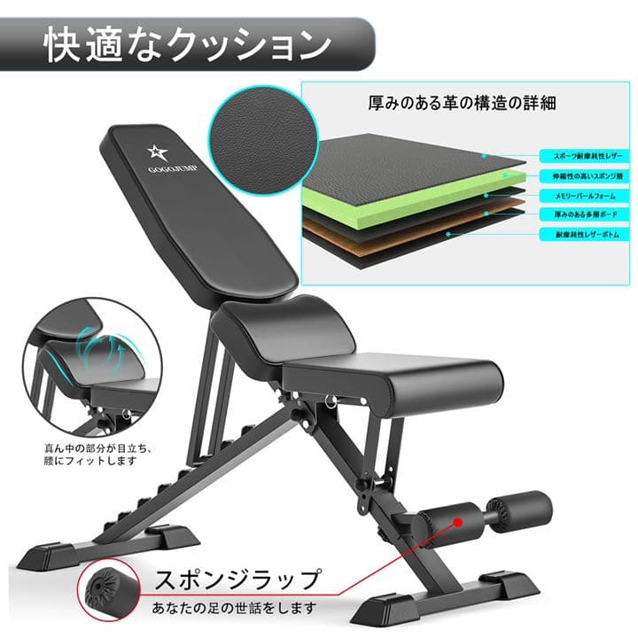 トレーニングベンチ インクラインベンチ デクラインベンチ