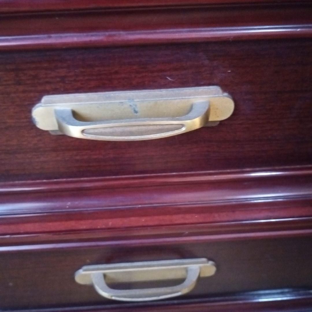 着物箪笥 和箪笥 表面材天然杢単板カリン 2段分離