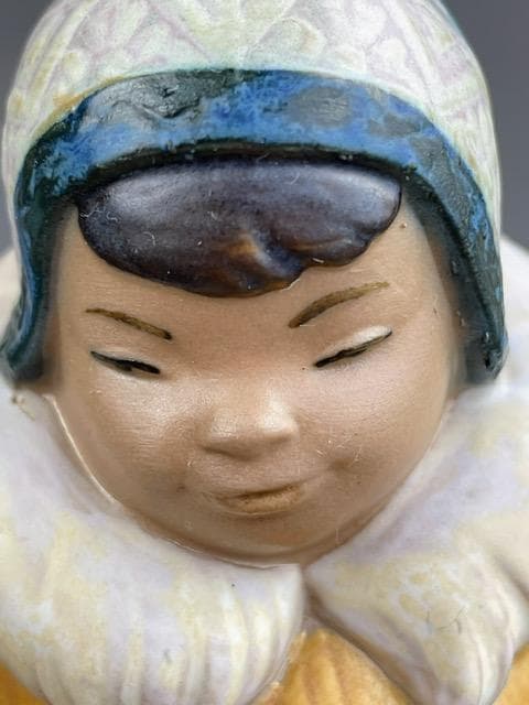 【美品】 リヤドロ 子熊とエスキモー グレス フィギュリン リアドロ オブジェ