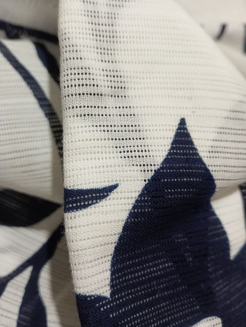 【最終値下げ】竺仙 浴衣 綿絽 桔梗 白地 (浴衣のみ)