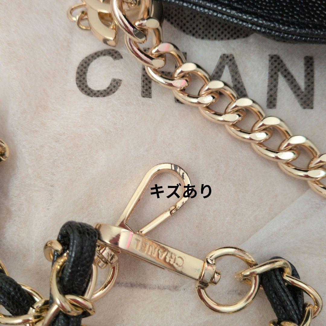 CHANEL ブラックレザーショルダーバッグ　ノベルティ