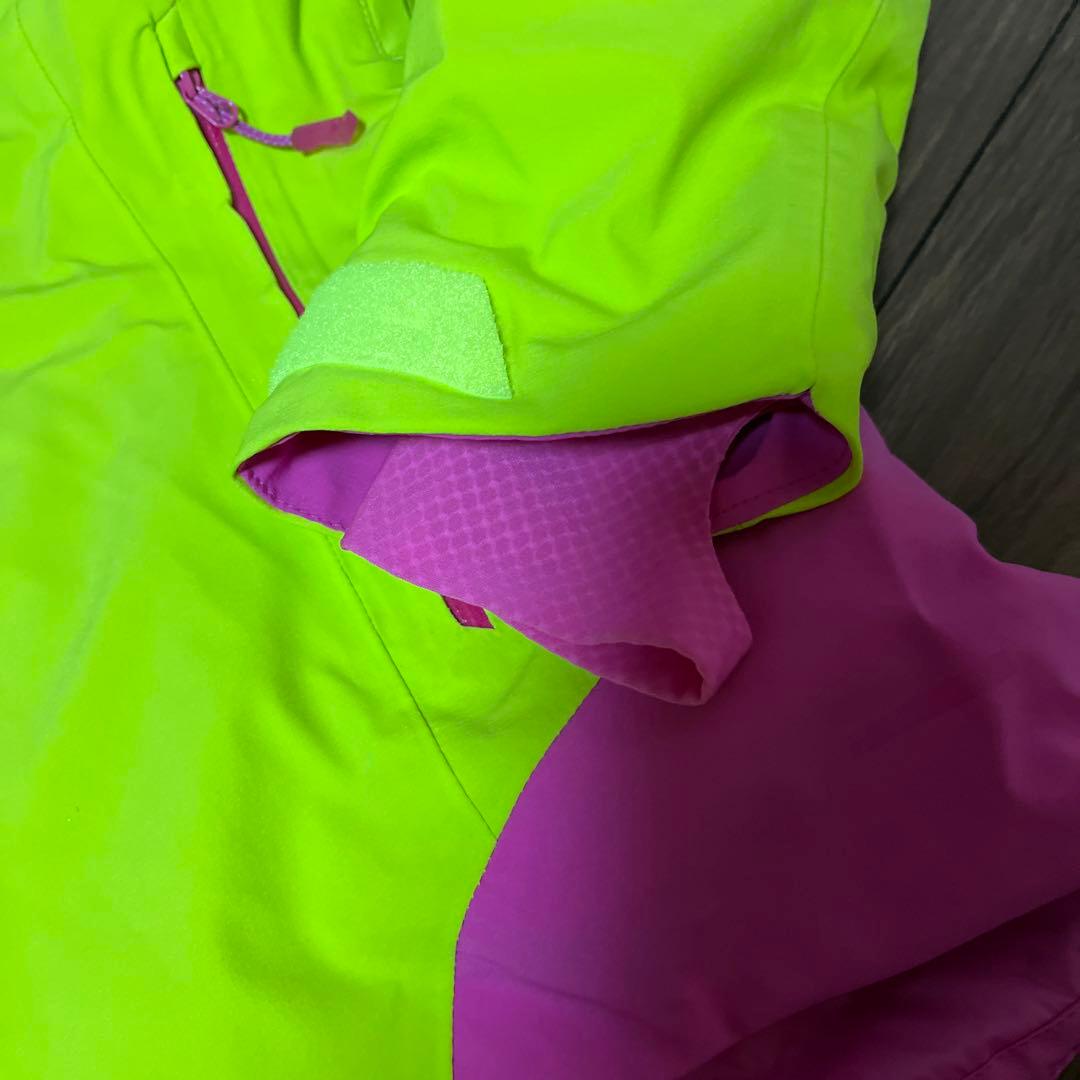 サロモン　スキーウェア　S ネオピンクイエロー