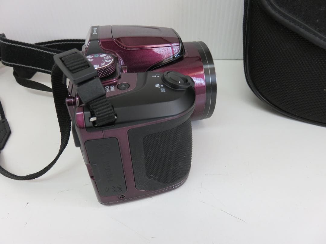 Nikon COOLPIX B500 紫 ストラップ ケース付き デジカメ