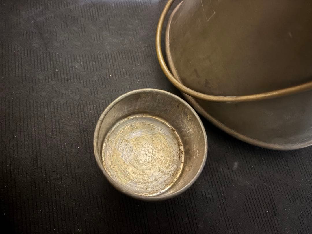 鉄道省　工部省　水筒　アンティーク レトロ　鉄道省 工部省マーク やかんジャンク