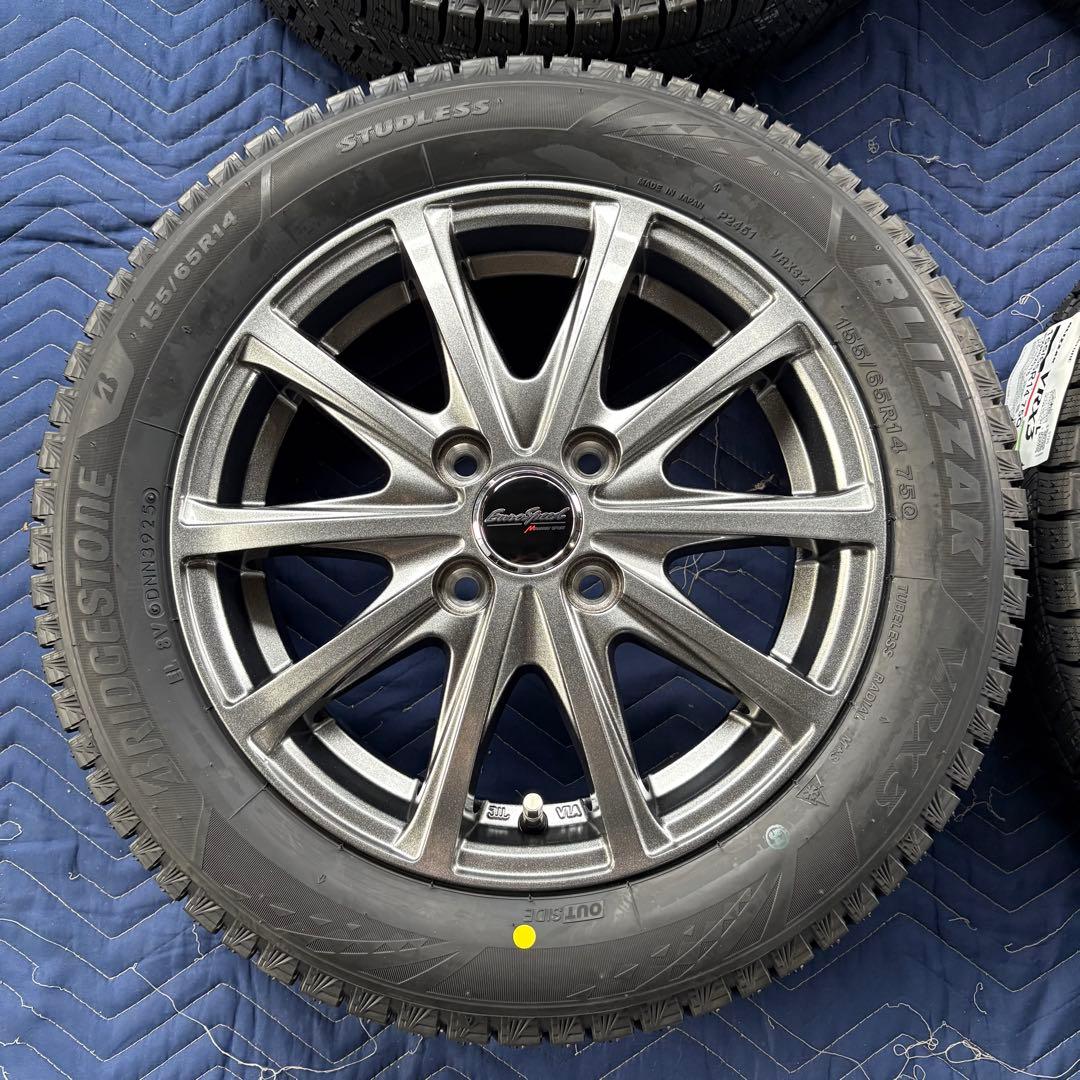 2025年 新品 BLIZZAK VRX3 155/65R14 ホイール付