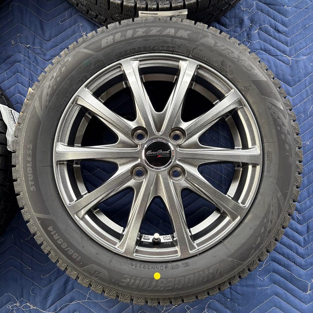 2025年 新品 BLIZZAK VRX3 155/65R14 ホイール付