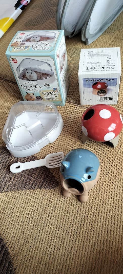 ルーミー60ハムスター飼育セット20点以上ガイド本3冊と五千円相当のヒーター付き