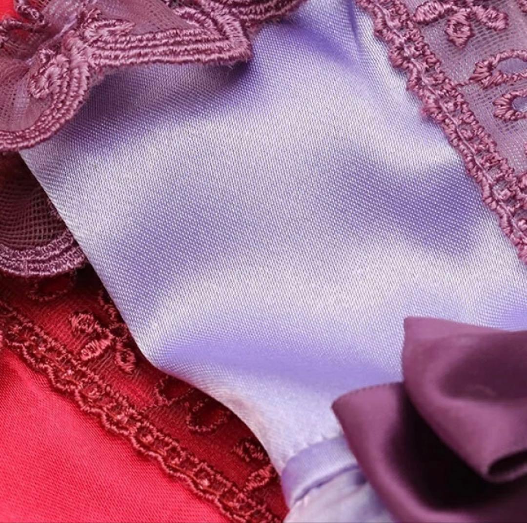 【新品タグ付】きゃんナナ☆サテンドレスアップワンピース☆Mサイズ