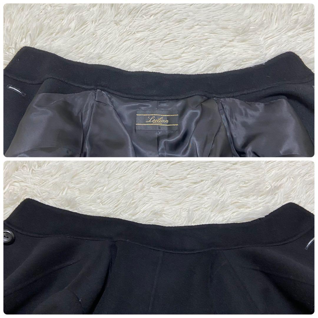 【極美品】レリアン カシミヤ スタンドカラー コート 大きめ ゆったりめ