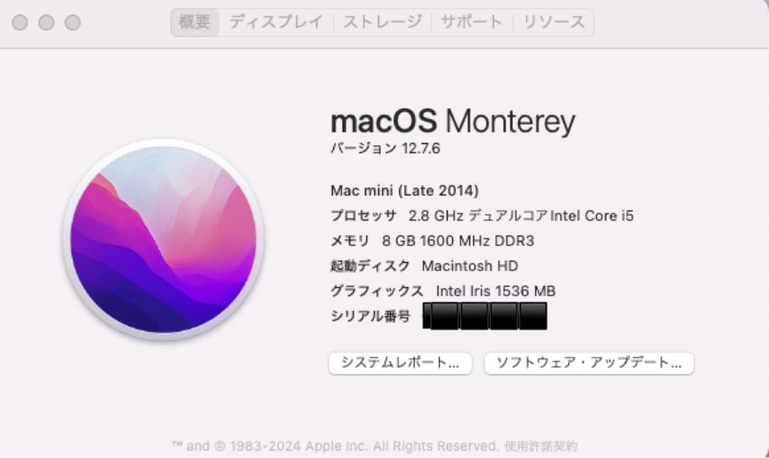 (おーつ) MacMini i5 2.8GHz 8GB 1TB