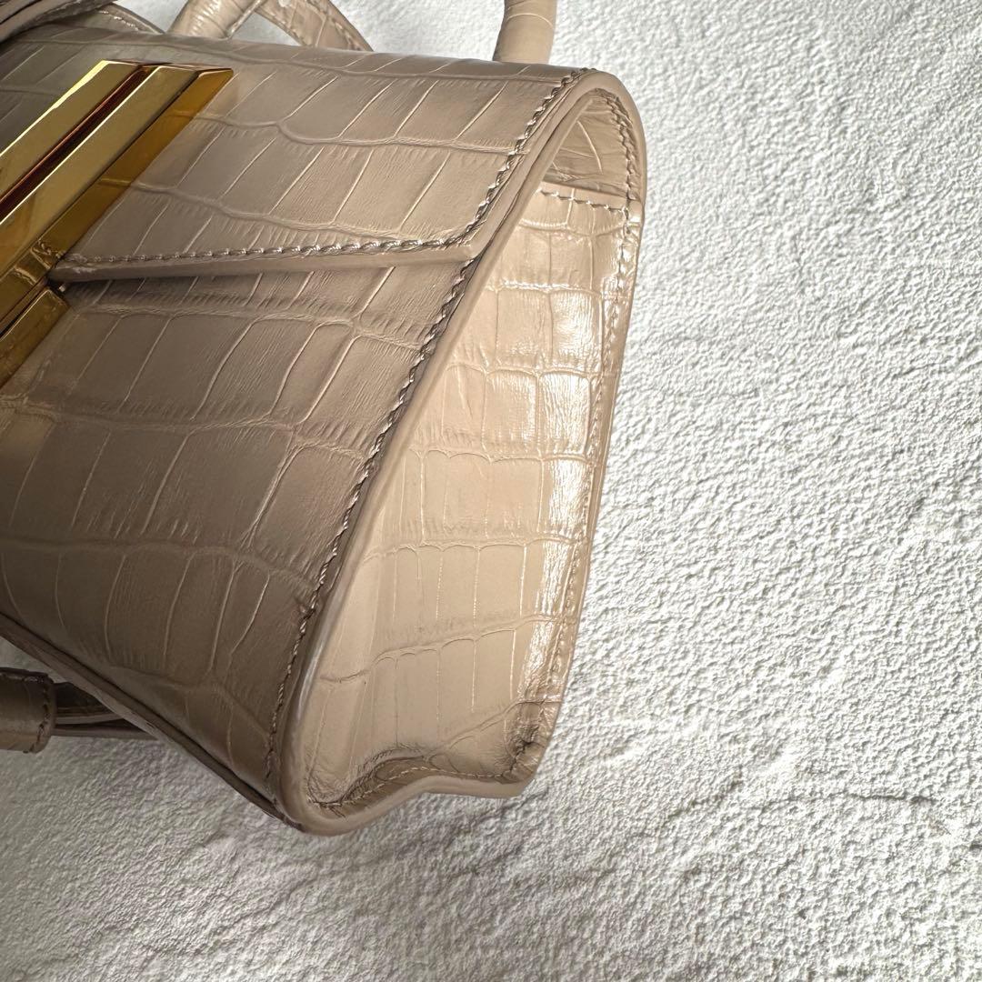 DEMELLIER ナノ モントリオール クロコ 2way ショルダーバッグ