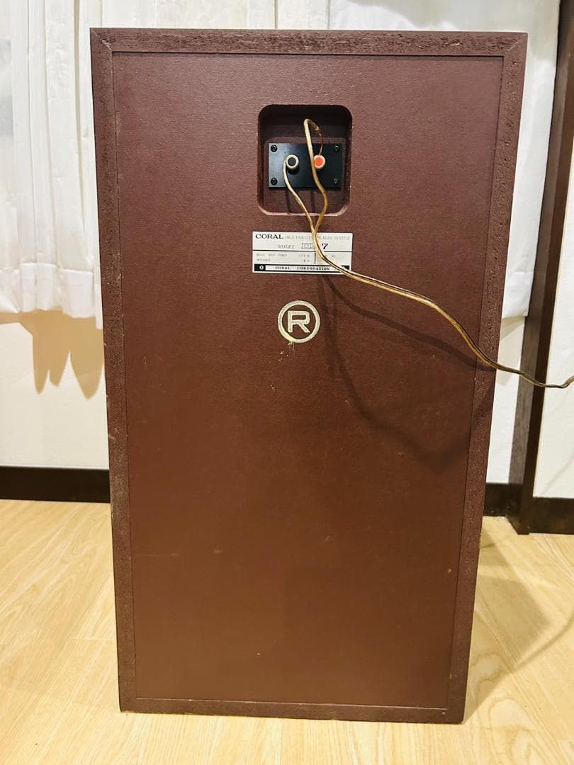 【右】CORAL（コーラル） DX-7 スピーカーペア　バスレフ　3way