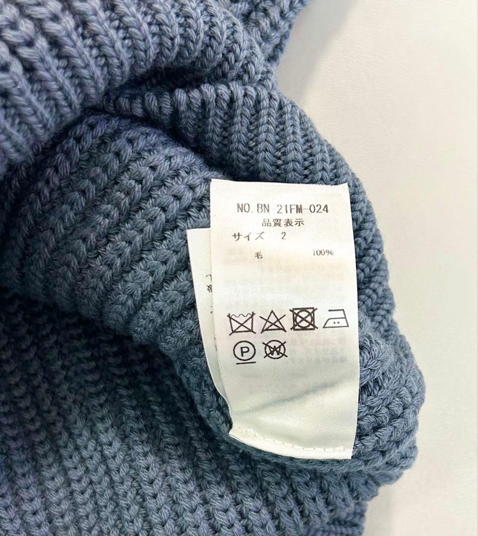 【BATONER】美品シグネチャータートルネックSIGNATURE TURTLE