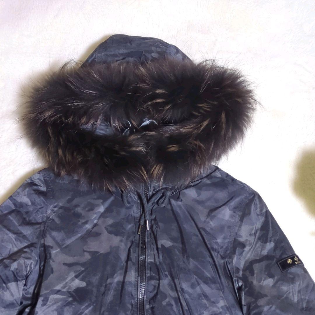 【美品】 タトラス ダウンモッズコート 迷彩 カモフラ キルティング 3