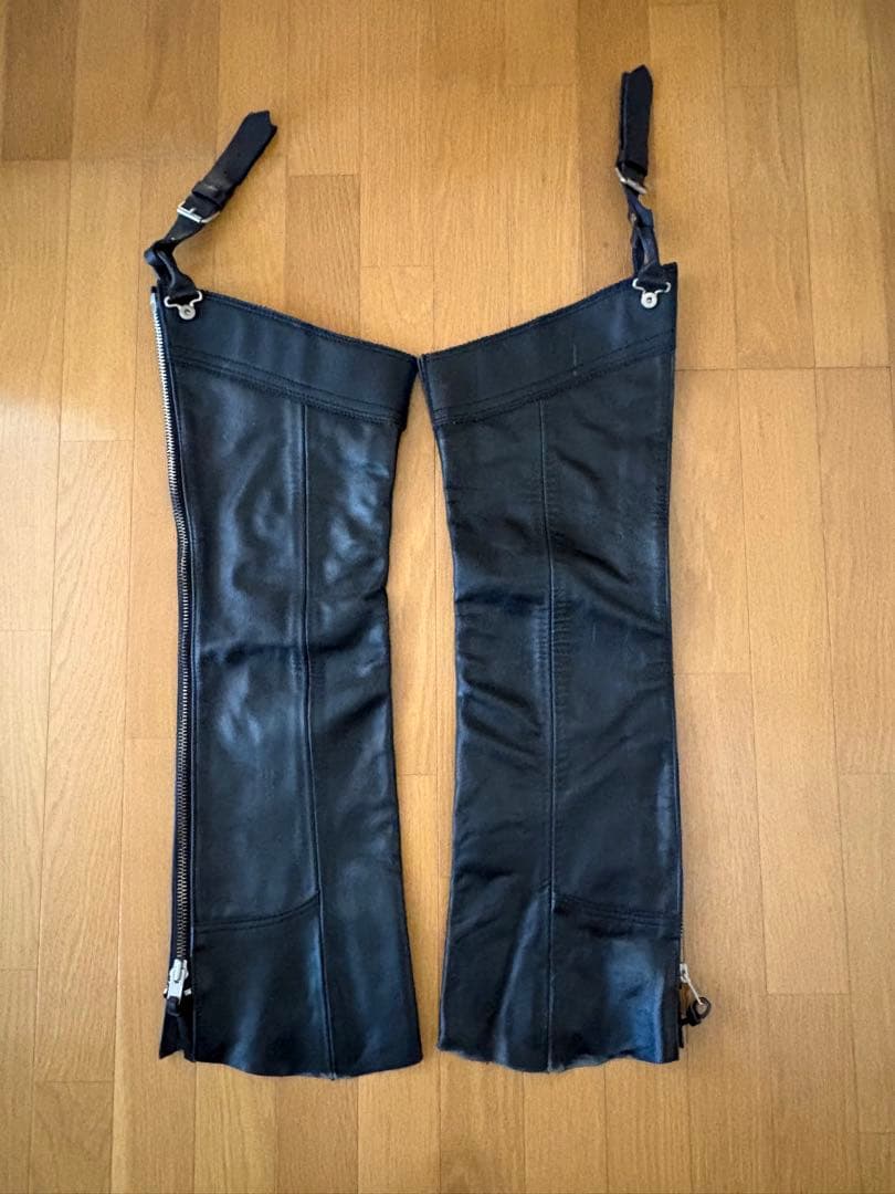 KADOYA ブラック レザー チャップス Mサイズ