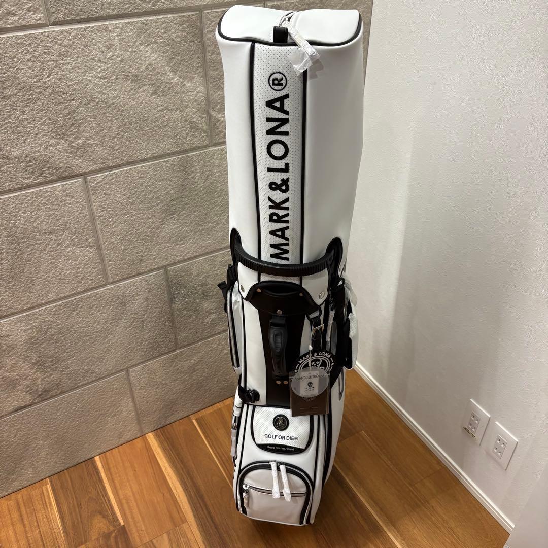 【新品】MARK & LONA GOLF キャディバッグ　ホワイト　9型